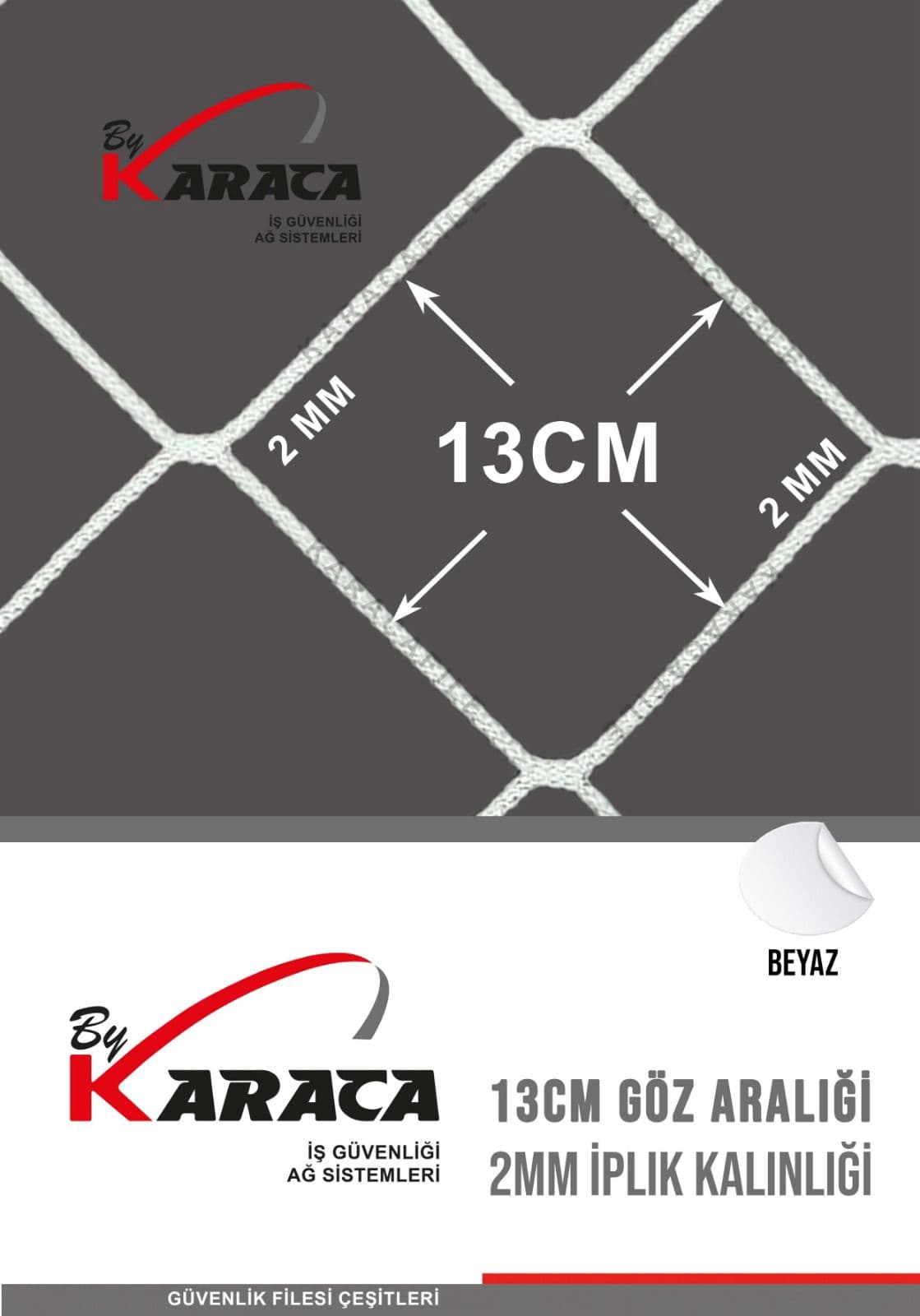 Halı Saha Filesi 2mm İp Kalınlığı 13x13 Gözenekli