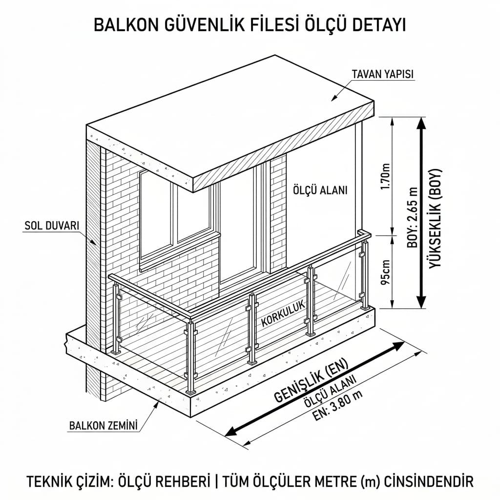 Ölçü Alma Rehberi Çizimi