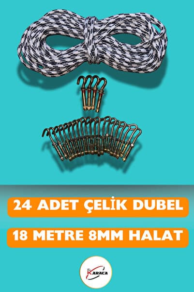 File Montaj 24 Kanca 18 8mm Halat İp Kalınlığı Malzemeleri